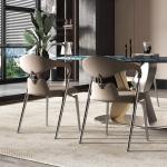 Leather Upholstery Dining Chairs With Metal Legs Upholster Dining Chairs