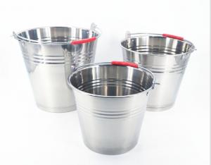 China 10L Stainless Steel Wine Ice Bucket Two Handle Wine Bottle Chiller Bucket wholesale