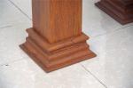 Wooden Grain Classic Aluminum Chair Eco Friendly Waterpoof Furniture