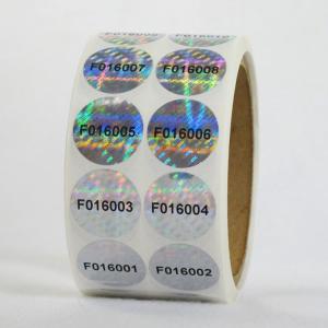 China Holographic Cold Resistant Anti Counterfeit Label Support Customized Thickness wholesale