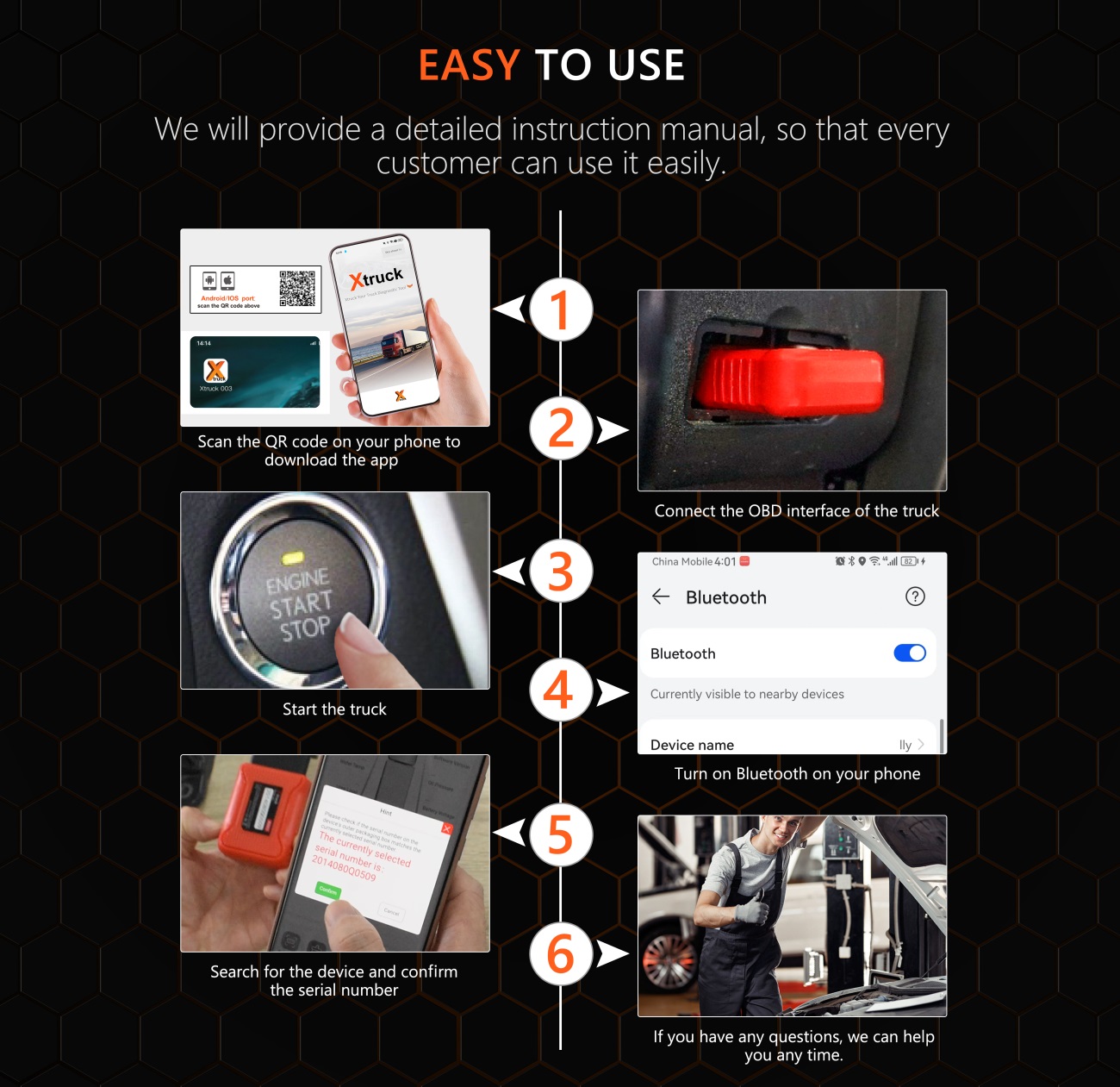 For Xtruck X003 scanner Tool DPF Heavy Duty Truck ECU Programming Forced Regeneration FOR Vol-vo/Sca-nia/Cummins Diagnostic Tool