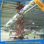 10m Movable Scissor Lift Table Hydraulic 4 Wheels Mobile Aerial