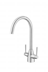 China Easy Install Kitchen Mixer Faucet Brass Chrome easy operate on sale