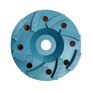 China 10 Inch 250mm Concrete Diamond Tools Metal Bond Diamond Grinding Wheel Disc With 8 Segments wholesale