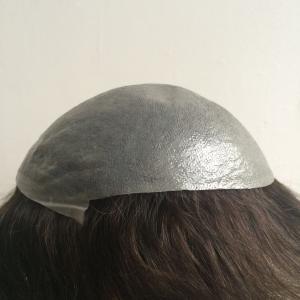 China Elegant-wig top quality Indian remy hair piece super thin skin v-looped toupee for men wholesale