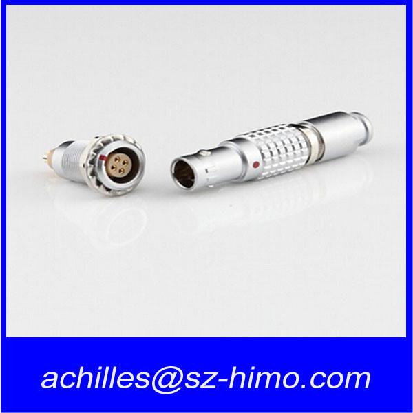 Lemo FGG.0B.304.CLAD52Z Circular Connector 0B Series Plug, 4, Pin Solder, Cable