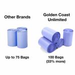 Customized Kitchen Trash Bags 13 Gallon Garbage Bag 0.9 Mil Strong Versatile