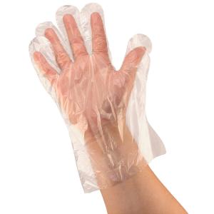 China PLA Plastic Biodegradable Disposable Gloves Plant Based Material wholesale
