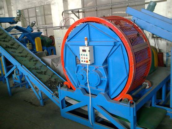 Full-auto Waste Tire Recycling Machine Line with PLC Control System, Steel Wire Separation, and Automatic Operation