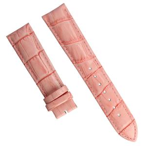 China Youth Pink 24mm Leather Watch Strap Bands ROHS Certificate wholesale