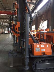 China DTH Water Well Borehole Drilling Rig , High Efficiency Water Bore Drilling Machine wholesale