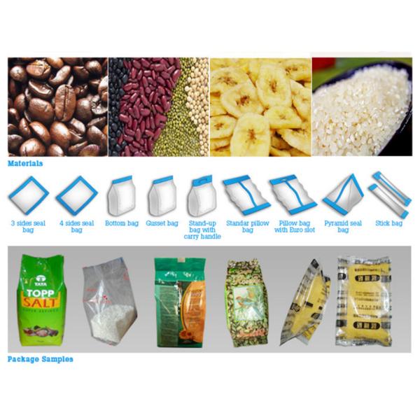 High-precision 304SUS Grade Gusset Pouch Bag Automatic Rice Snack Food Packaging Machine