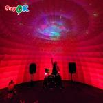 8m Waterproof Outdoor Party Event Disco Igloo Dome Inflatable Tent With Led
