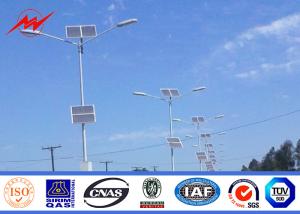 China 9M Single Arm Galvanized Steel Pole Q345 Material for high way wholesale