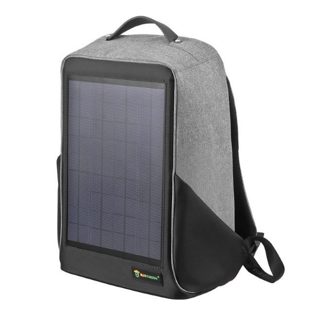 5.5V 10W Waterproof Backpack With Solar Panel 30L - 40L Capacity 800 Grams