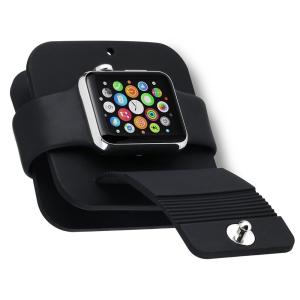 China Silicone Charging Cable Winder Stand Dock Cable Holder Wallet Box Base For Apple Watch 4 For Iwatch 38MM 42MM wholesale