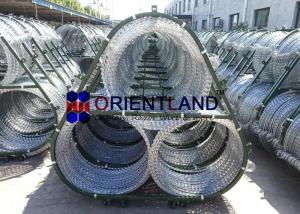 China Concertina Razor Wire Fence For Rapid Deployment System 2.5mm Diameter Triple Strand wholesale