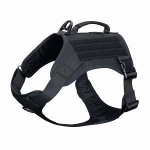 China Tactical Nylon Dog Harness Military K9 No Pull Pet Adjustable Training Vest on sale