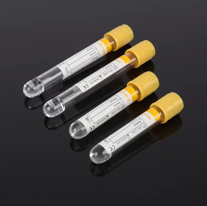 3ml-10ml Gel And Clot Activator Tube For Blood Sugar Cholesterol And Uric Acid Examinations