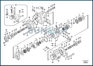 China VOE14577807 Hydraulic Main Pump Seal Repair Kit Fits K3V140DT EC290B wholesale