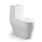 S Trap Siphonic CUPC One Piece Toilet White Ceramic Bathroom Wc Toilet Bowl