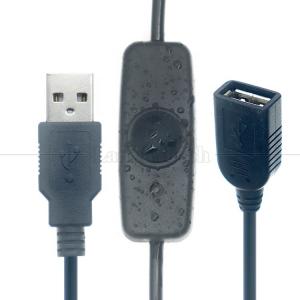 China Waterproof Cover Indicator Light Male to Female USB Power ON OFF Charging Switch Cable for Led Lamp Strip wholesale