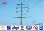 10M 130DAN 300N Hot Dip Galvanized Steel Power Transmission Poles Q235 , Q345