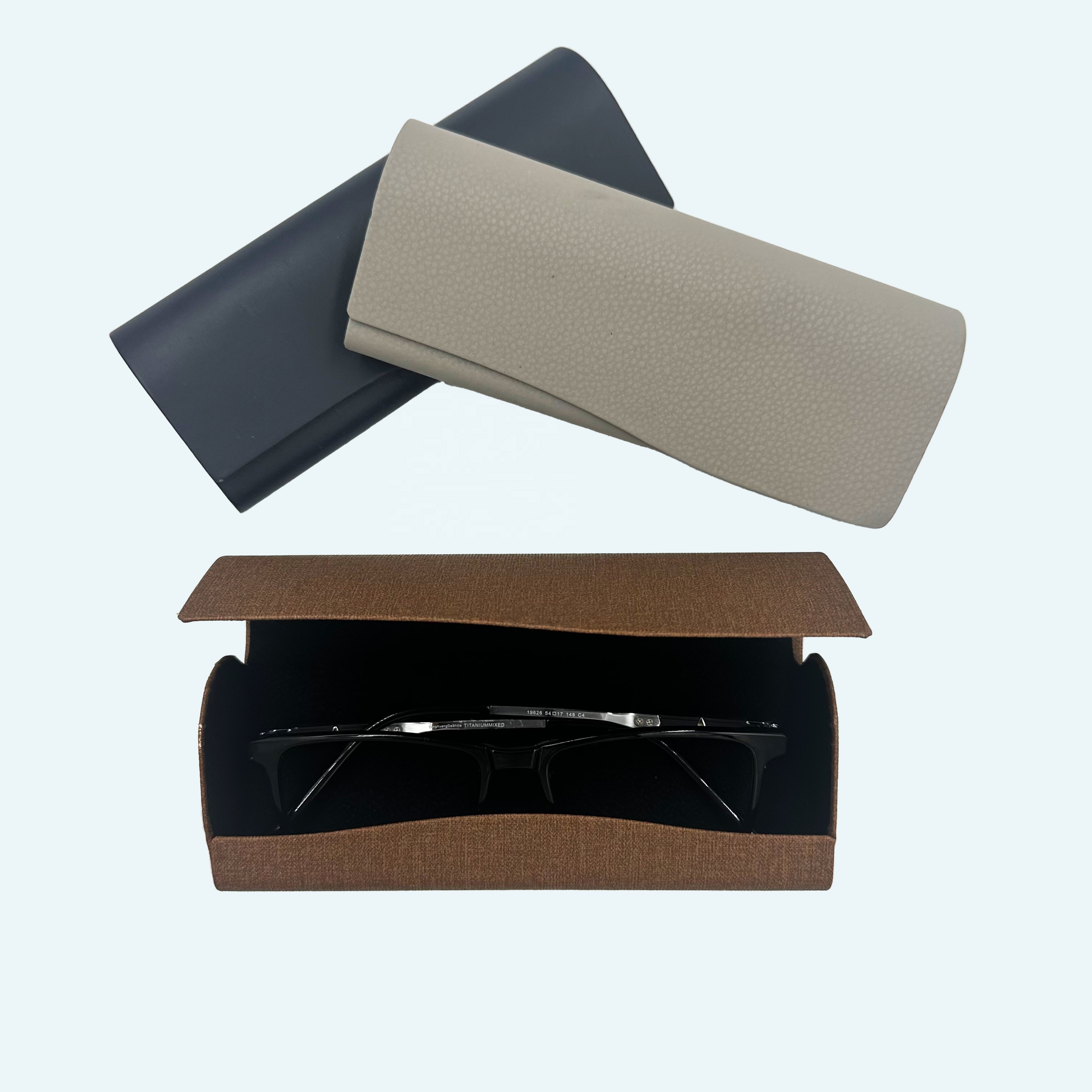 Sleek Foldable Eyeglass Case Triangle Sunglasses Case Fashionable