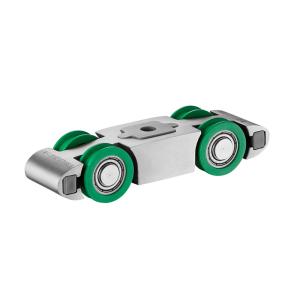 China Stainless Steel Grooved Silent Sliding Door Roller 5mm Width For Shower Door wholesale
