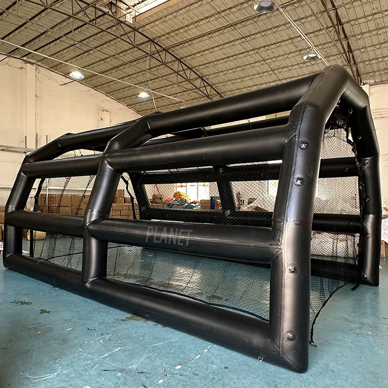 Outdoor Sports Airtight Inflatable Batting Baseball Cage Net Inflatable Baseball Hitting Cage