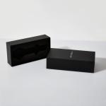 Custom Logo Printing Ivory Drawer Gift Box Gold Stamping For Small Business