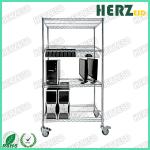 Carbon Steel ESD SMT SMD PCB Reel Storage Trolley Metal Shelf Chrome Wire