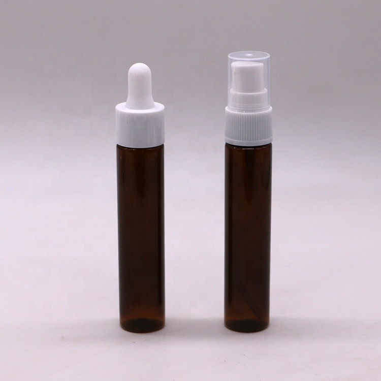 Leakage Proof 30ml/1OZ PET Portable Customized Color Amber/Brown Trigger Spray Bottle