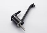 Black Painting Long Neck Kitchen Faucet , ROVATE Kitchen Sink Mixer Taps