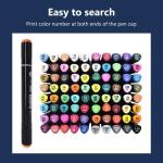 Double Headed Color Marker Set 80 Colors Kids Painting Set For School Home
