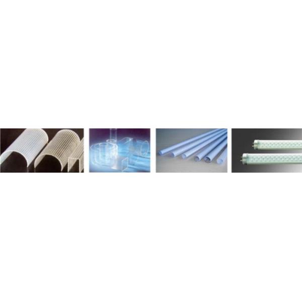 Polycarbonate Plastic Profile Production Line For PC Profile Clear Plastic Extrusion