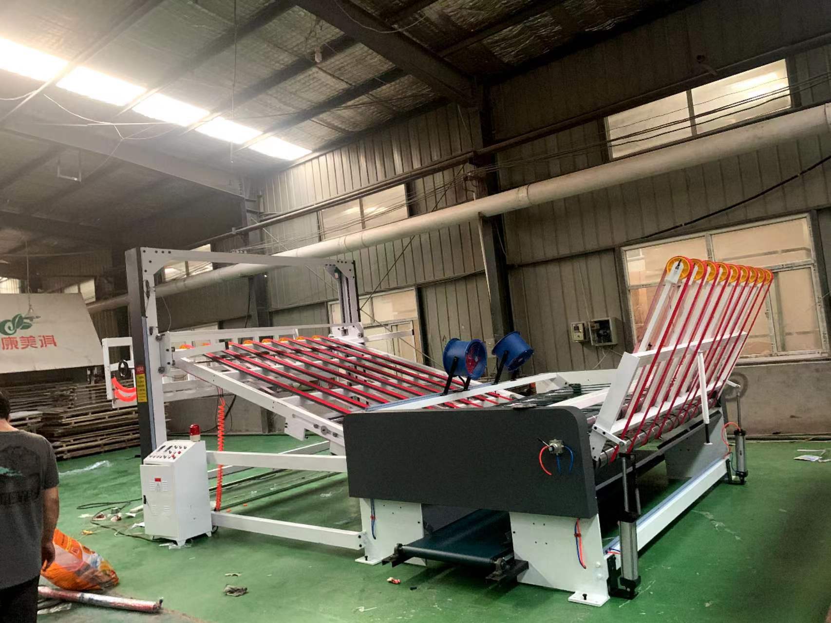 Commodity Corrugated Cardboard Stacker Machine for Restaurant Box Production Line