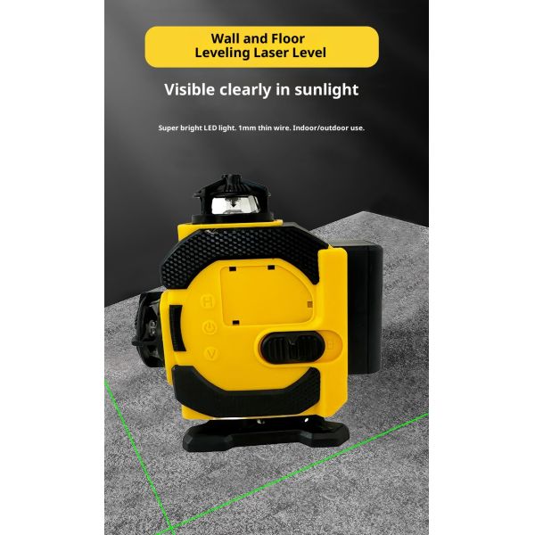 High-precision Wall-to-Ground Level Wholesale Automatic Naughty Industrial Outdoor Bright Light Green Battery Powered 16-Dot