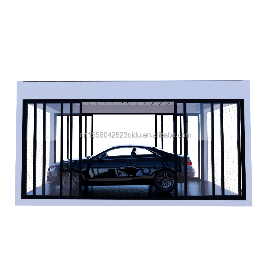 Crystal Glass Shop Design 20ft Mobile Prefabricated House with Galvanized Steel Bending 180g and Aluminum Alloy Windows