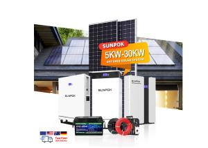 China Complete Set 5kw 10kw 15kw 20kw 25kw 30kw Solar Panels System Off Grid Solar Energy Home System wholesale