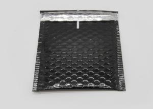 China Shiny Black Self Seal Bubble Mailers With Moisture Resistant Foil Film wholesale