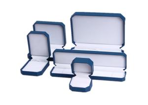 China Waterproof Earring Jewelry Box Organizer , Blue Plastic Bracelet Storage Box wholesale