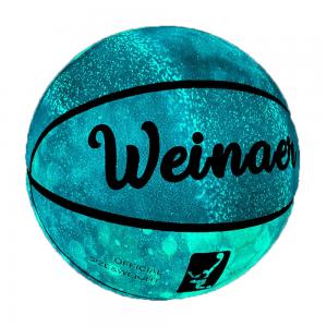 China Nightlight Basketball Size 7 Hygroscopic Luminous Basketball Ball Night Game Streetball on sale