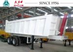 Durable 20 To 30 CBM 30 Tons 2 Axle Square Shaped Tipper Semi-Trailer