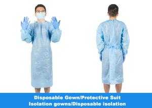 China Elastic Cuffs Medical Protective Coverall / Disposable Protective Clothing wholesale