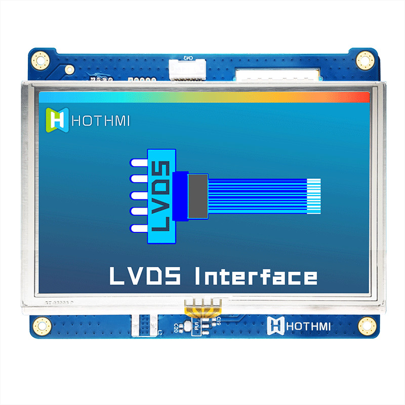 5.0 Inch 800x480 IPS Resistive TFT LCD Display Wide Temperature