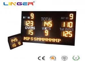 China AC220V / 110V Electronic Cricket Sports Scoreboard With Iron Frame Cabinet wholesale