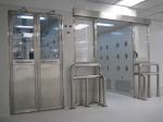 1.2mm Stainless Steel Air Shower Tunnel Infrared Auto Sliding Doors