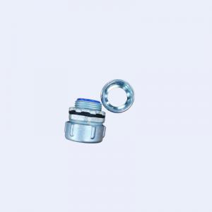China 4 KBG JDG Liquid Tight Flexible Conduit Adaptor Zamak 3 PVC Yellow Blue wholesale