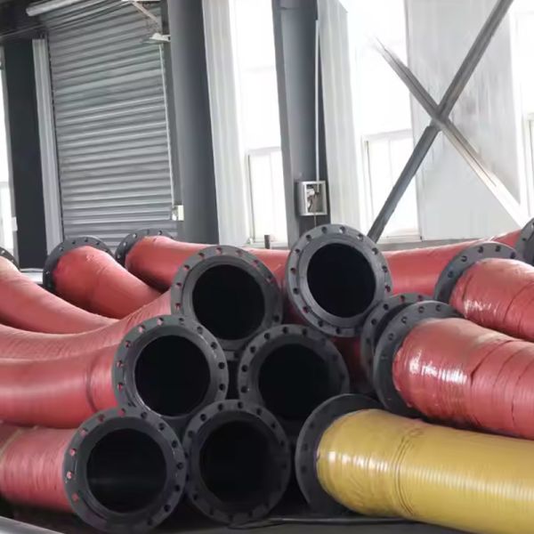 6 Inch NBR Flexible Dredging Rubber Hose With Threaded Union For Dredging